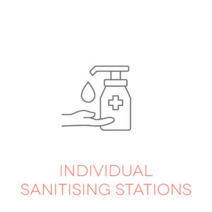 Covid Safe Icons Grid White 04 Individual Sanitising Stations (1)