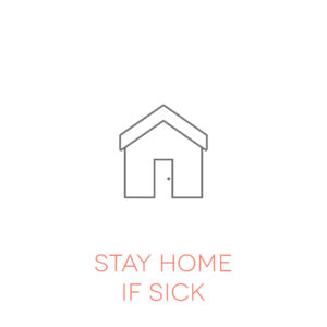 Covid Safe Icons Grid White 05 Stay Home If Sick (1)